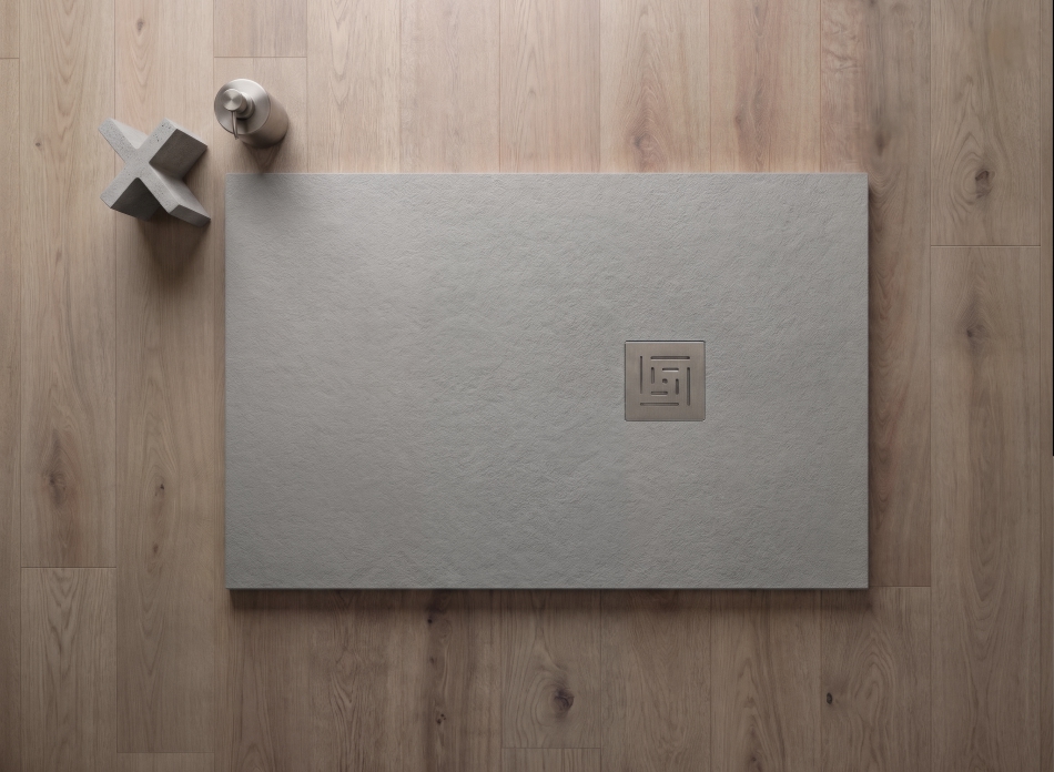 PIATTO DOCCIA 70X140 GRIGIO CON PILETTA