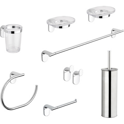 SET ACCESSORI BAGNO 8 PZ SERIE ZERO