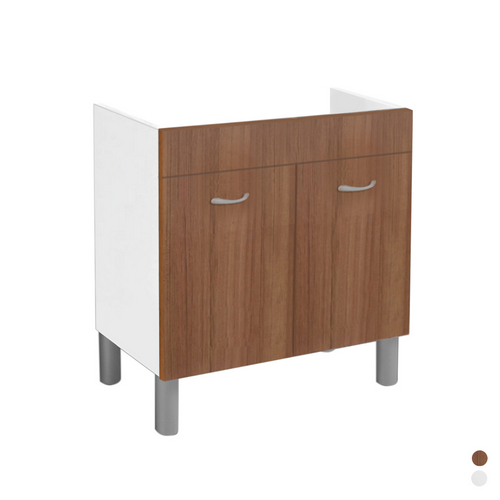 SOTTOLAVELLO IN KIT PER LAV INOX 80X50 TEAK