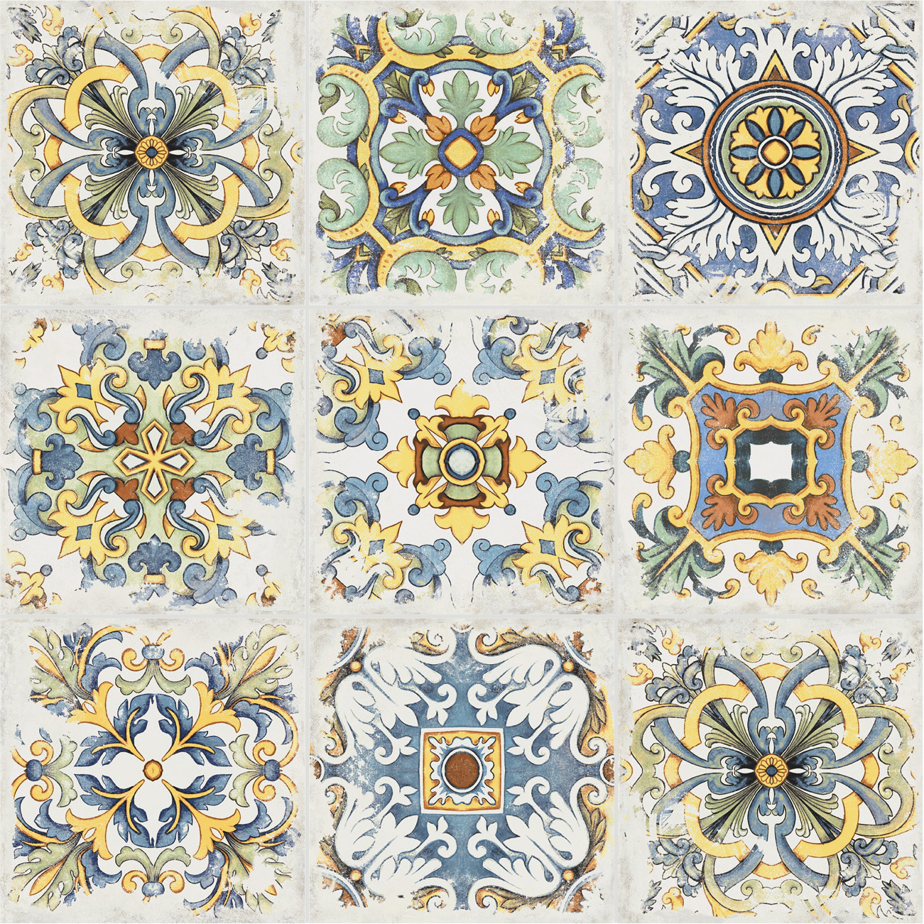 COTTI DECORO VIETRI 34X34 scelta 1°